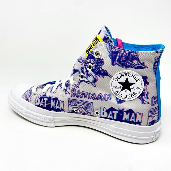 Converse Chuck 70 Hi Chinatown Market Batman White Purple Mens 167512C - Picture 3 of 5